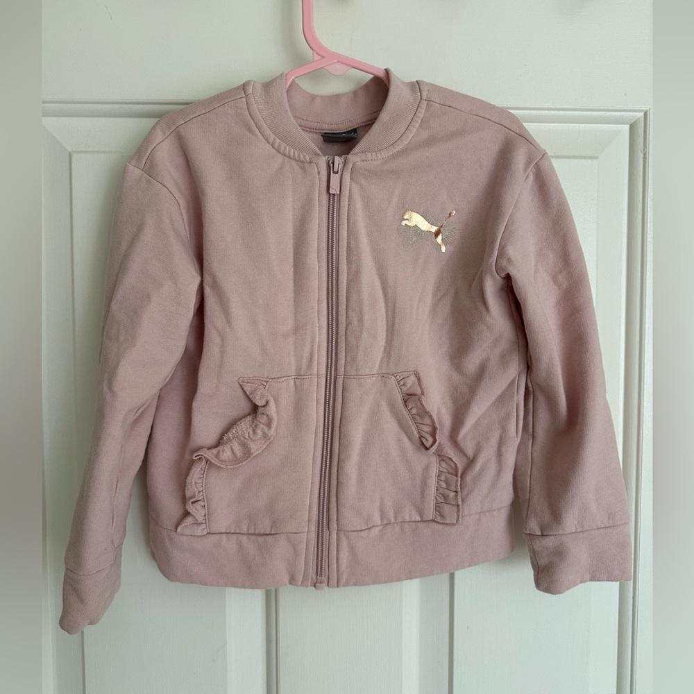 Puma Kids Light Pink Jacket, size 4